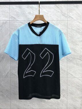 Amiri Men's Classic Summer Short-Sleeve Blue